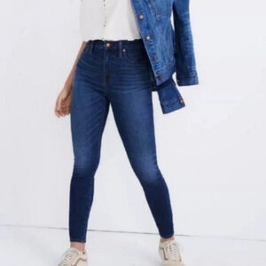 Madewell 10 inch high rise skinny jeans; size 35P